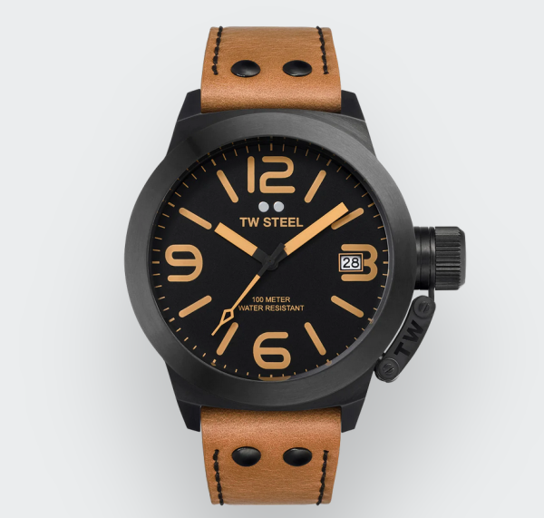TW-Steel CS41 Canteen Leather Herren Uhr Quarz